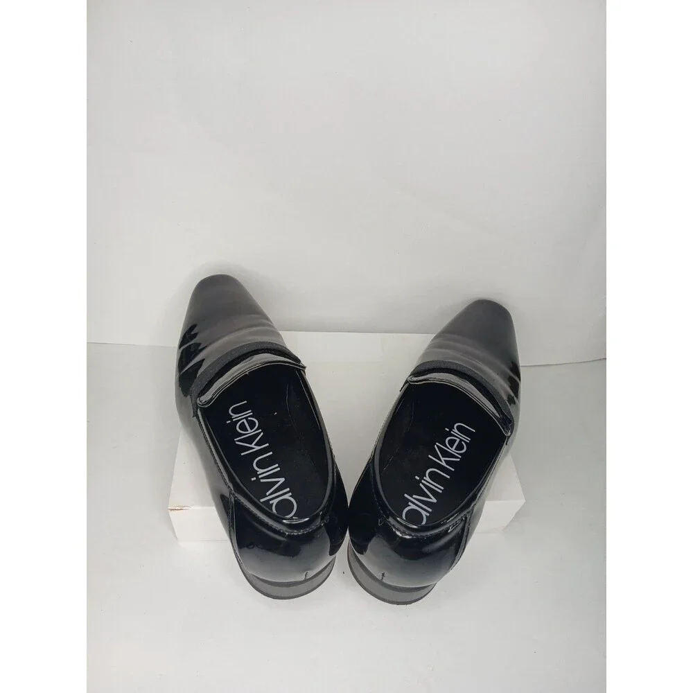 Calvin Klein Bernard Black Patent Loafers Men’s Size 11 Slip On Dress Shoes